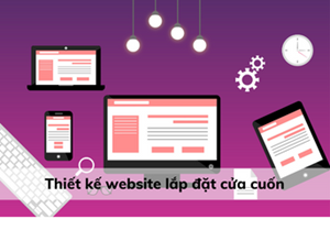 Thiết kế website dịch vụ lắp cửa cuốn