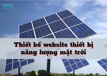 Thiết kế website thiết bị năng lượng mặt trời