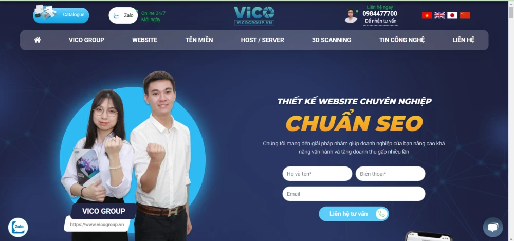 Thiết kế website robot hút bụi