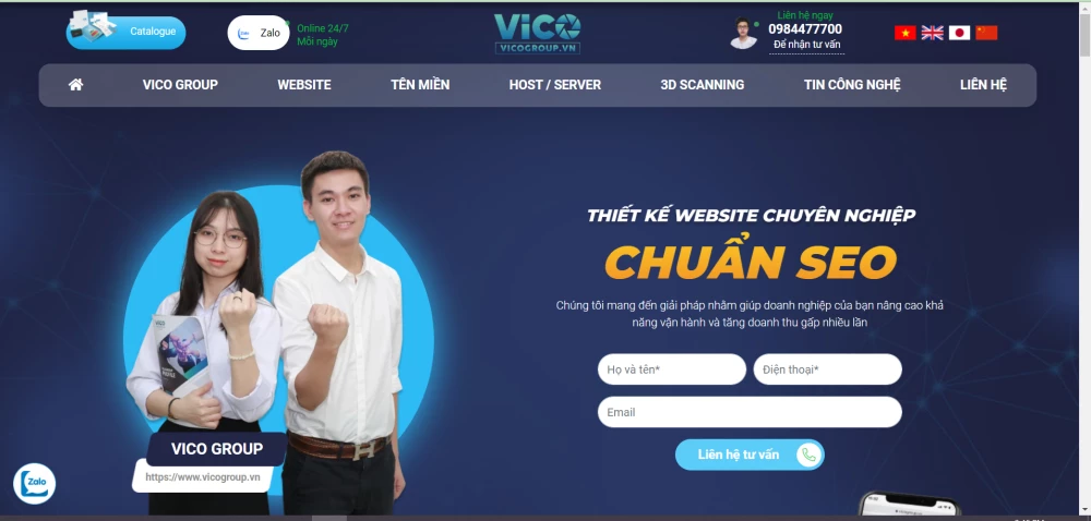 Thiết kế website VICO